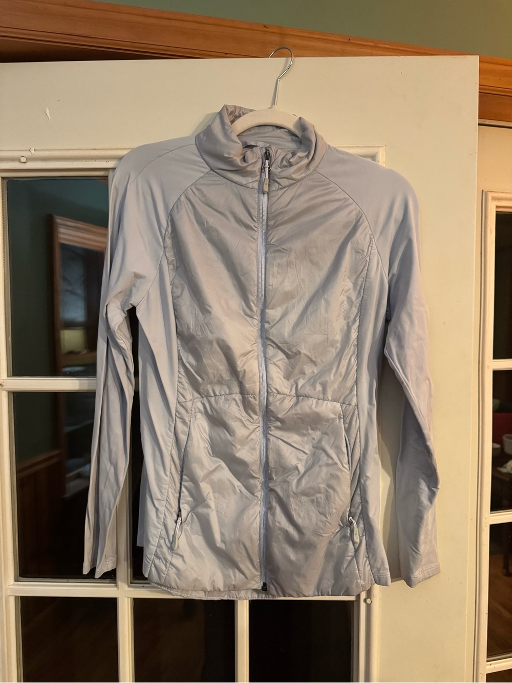 32 Degrees Light Blue Women's Utility Jacket with Zip Front
